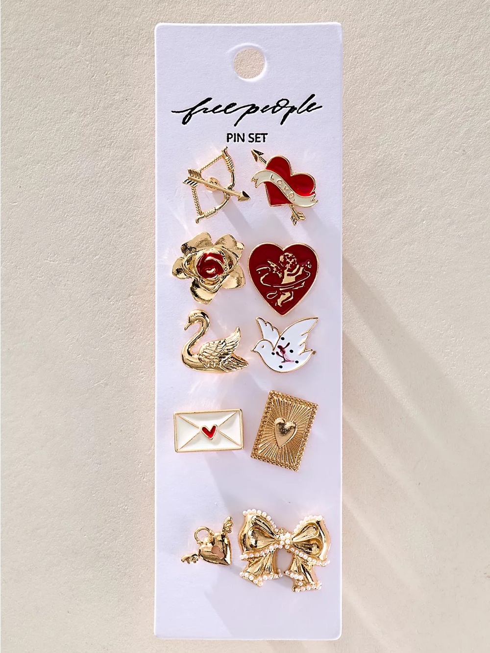 NWT FREE PEOPLE Just My Style Pin Set | Love Shop MSRP $25 CURRENT ON FP WEBSITE